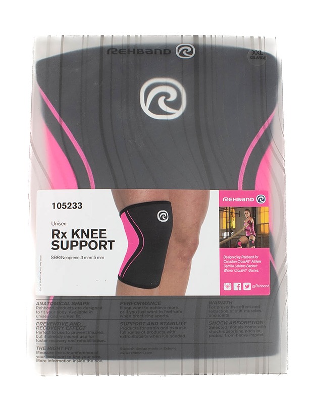 REHBAND Unisex Rx KNEE SUPPORT polvituki, XXL - Muut urheiluvälineet ja vapaa-aika - 10105452223 - 0