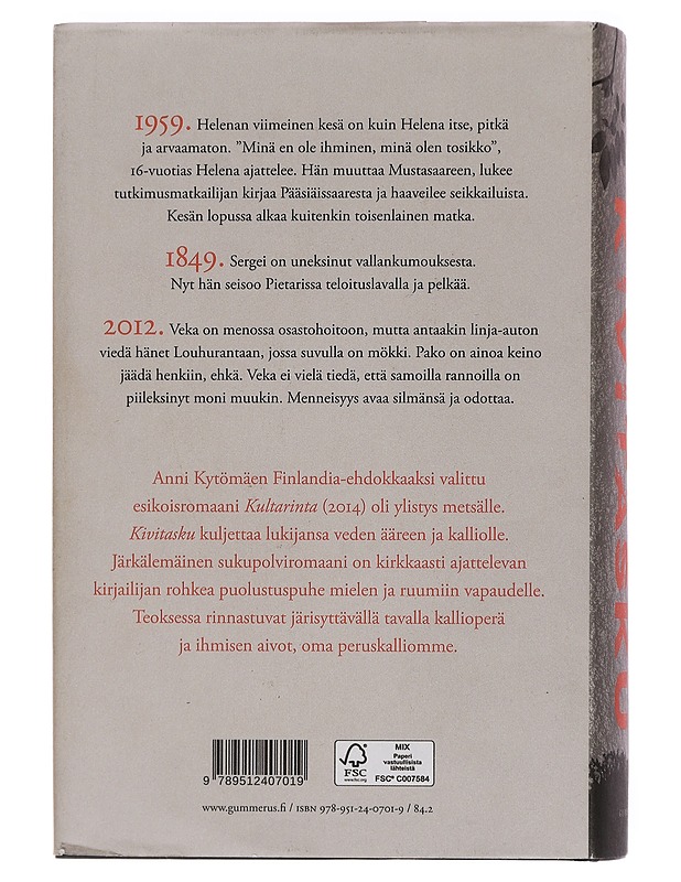Kivitasku - Anni Kytömäki - Romaanit ja novellit - 10105452262 - 1