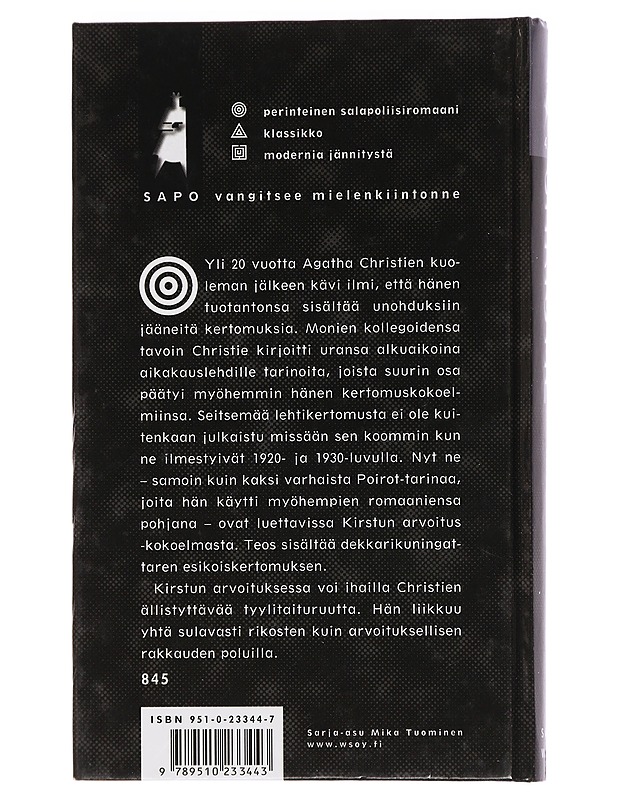 Kirstun arvoitus ja muita kertomuksia - Christie, Agatha - Jännitys ja dekkarit - 10105452264 - 1