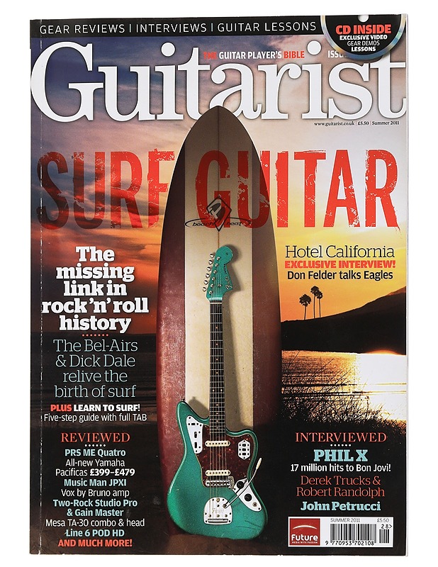 Guitarist Summer 2011 (CD inside) - Musiikki- ja elokuvakirjat - 10105452288 - 0