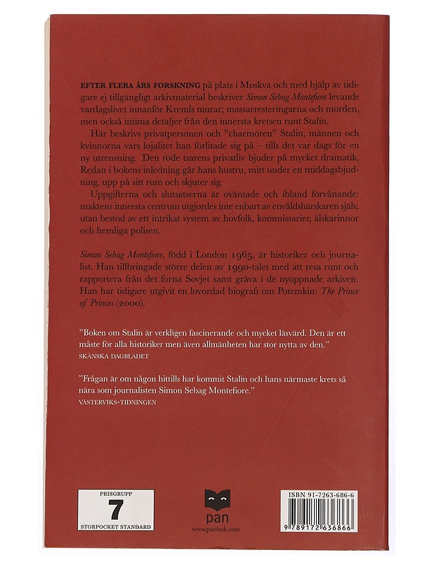 Stalin : den röde tsaren och hans hov - Sebag Montefiore, Simon - Elämäkerrat ja muistelmat - 10105452291 - 1