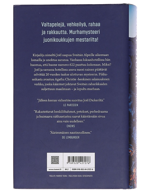 Huoneen 622 arvoitus - Dicker, Joël - Jännitys ja dekkarit - 10105452304 - 1