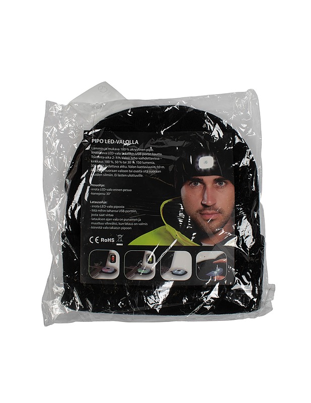 Pipo LED-valolla musta asuste - Talviasusteet - 10105452384 - 0