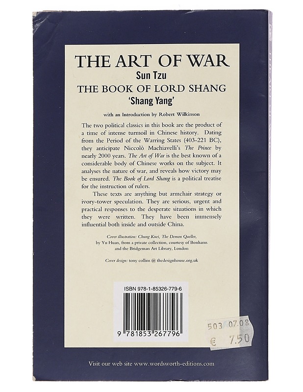 The Art of War: The Book of Lord Shang - Sun Tzu 'Shang Yang' - Tietokirjat ja oppaat - 10105452416 - 1