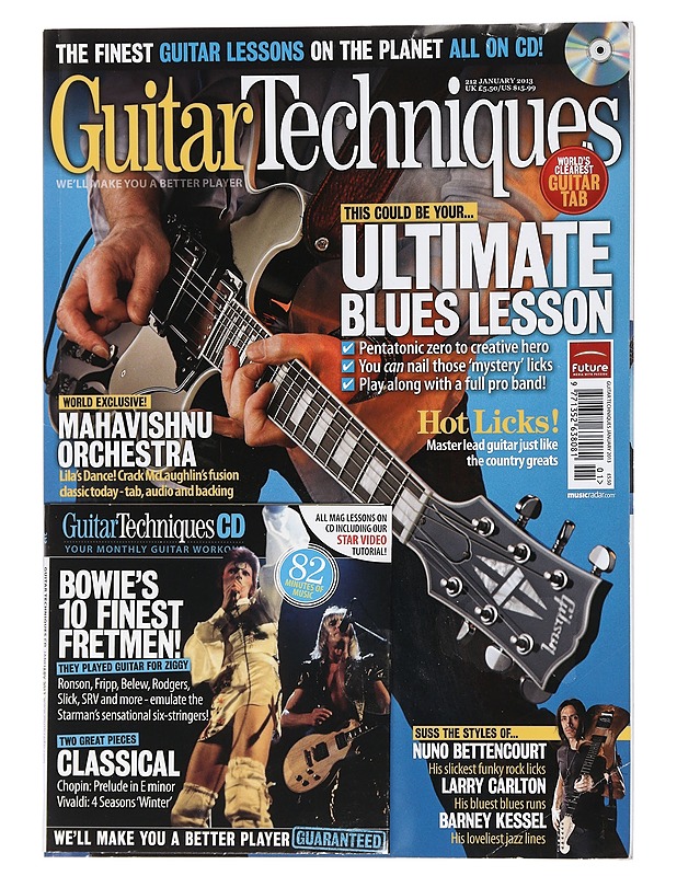 Guitar Techniques Jan.  2013 - Musiikki- ja elokuvakirjat - 10105452433 - 0