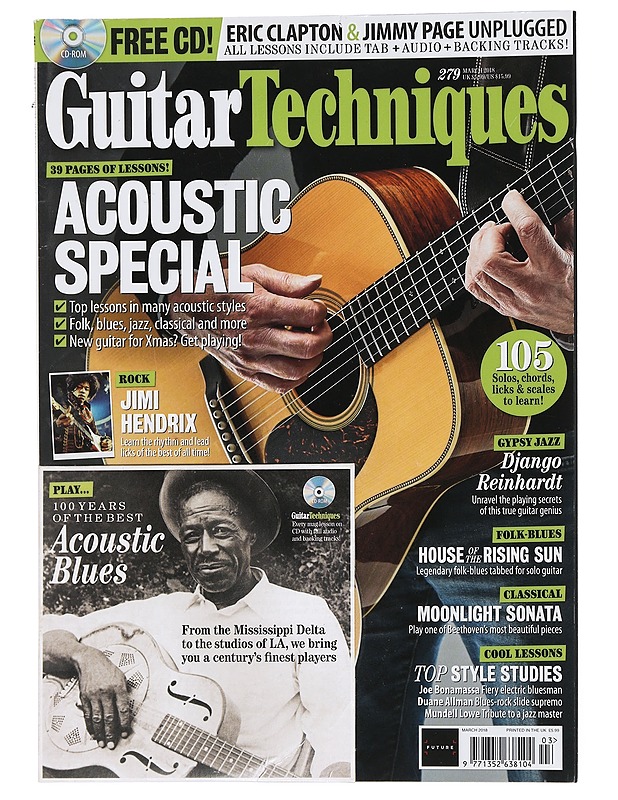 Guitar Techniques March 2018 - Musiikki- ja elokuvakirjat - 10105452453 - 0