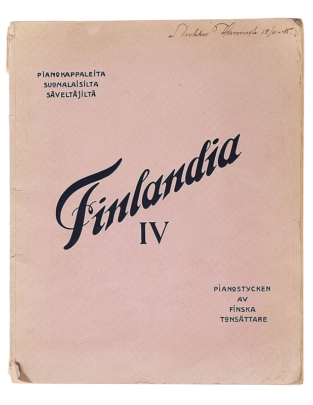 Finlandia IV: Pianokappaleita suomalaisilta säveltäjiltä - Musiikki- ja elokuvakirjat - 10105452482 - 0