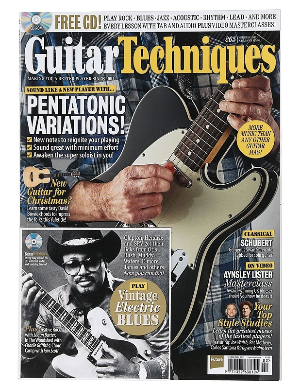 7Guitar Techniques February 2017 - Musiikki- ja elokuvakirjat - 10105452496 - 0