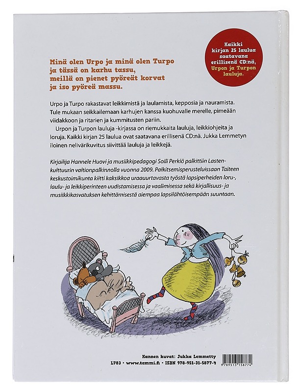 Urpon ja Turpon lauluja - Perkiö, Soili - Musiikki- ja elokuvakirjat - 10105452538 - 1