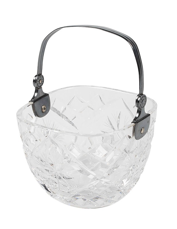 KULTAKESKUS Kristallikulho hopeakahvalla - Tarjoiluastiat - 10105452568 - 0