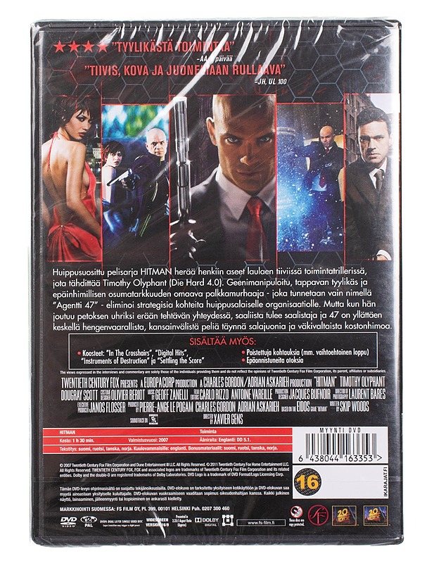 Hitman - DVD - DVD-elokuvat - 10105452587 - 1