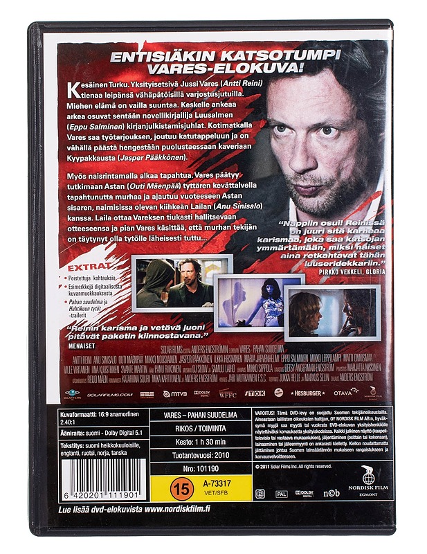 Vares: Pahan Suudelma - DVD - DVD-elokuvat - 10105452628 - 1