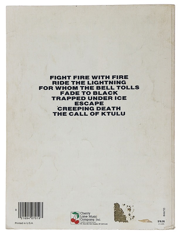 Metallica: Ride the Lightning Guitar and Vocals - Metallica, Culpepper, Carl - Tietokirjat ja oppaat - 10105452626 - 1