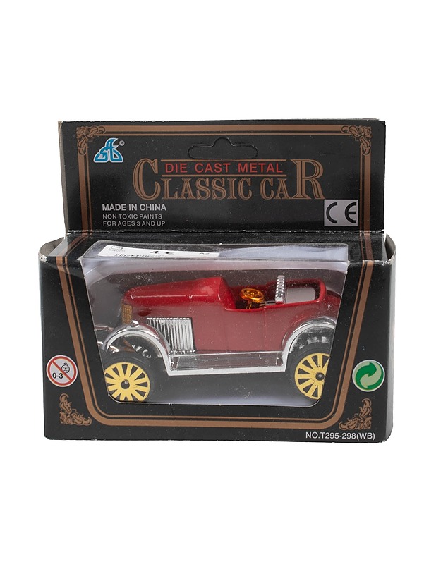 Die Cast Metal Klassikkoauto - Punainen roadster pienoismalli - Lasten lelut - 10105452649 - 0