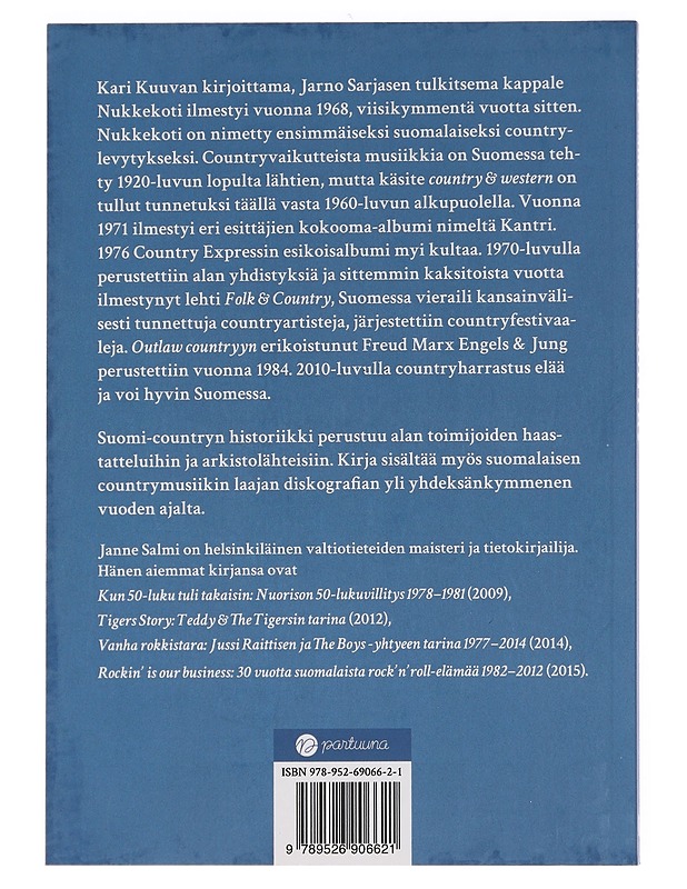 Suomi-country : tyylit, tähdet, tapahtumat - Janne Salmi - Historiakirjat - 10105452770 - 1