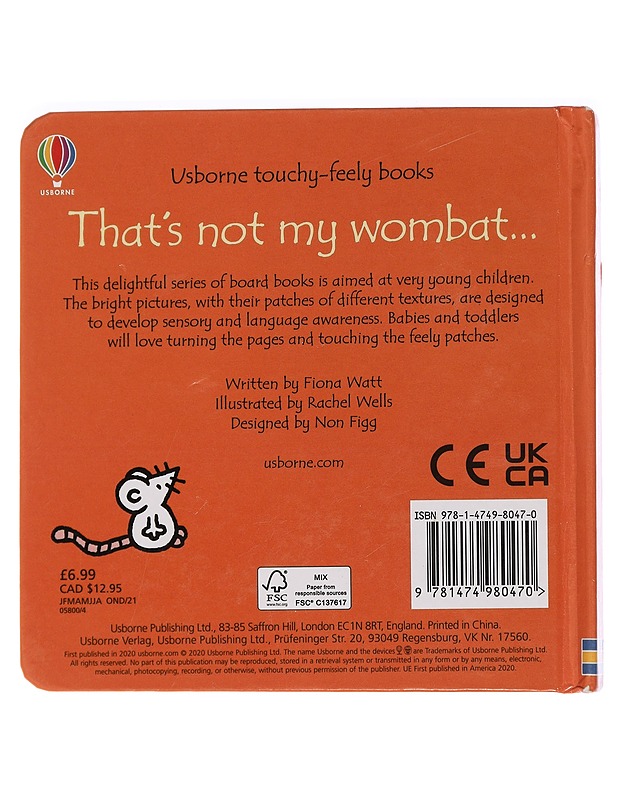 That's not my wombat.. - Watt, Fiona - Lastenkirjat - 10105452828 - 1