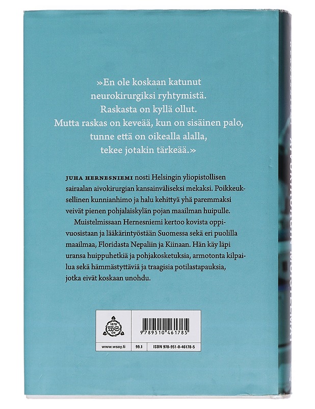 Aivokirurgin muistelmat - Juha Hernesniemi - Elämäkerrat ja muistelmat - 10105452913 - 1