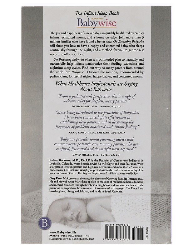 On Becoming Babywise - Bucknam & Ezzo - Tietokirjat ja oppaat - 10105452923 - 1