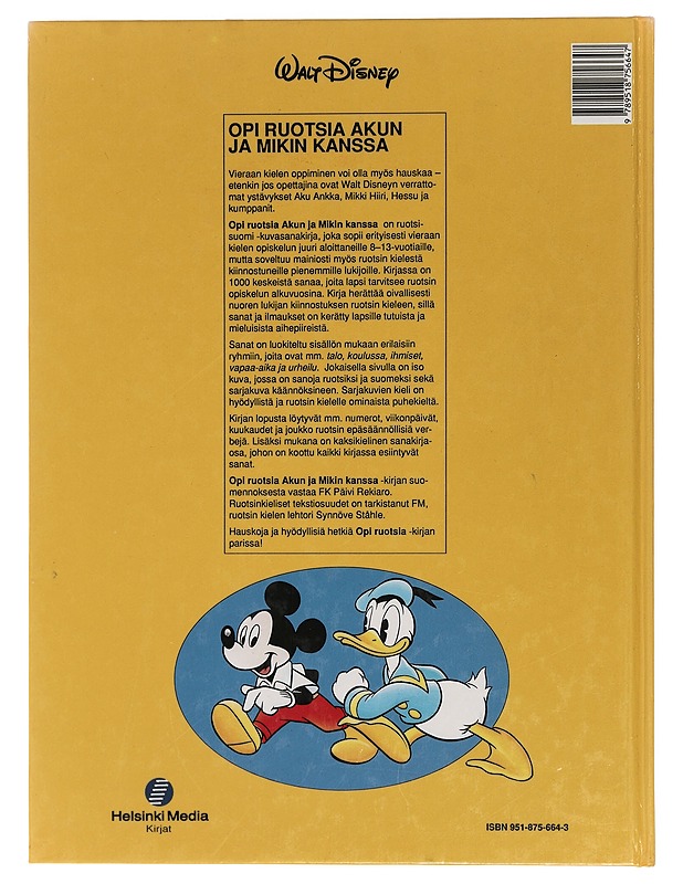 Opi ruotsia Akun ja Mikin kanssa - Disney, Walt - Tietokirjat ja oppaat - 10105452929 - 1