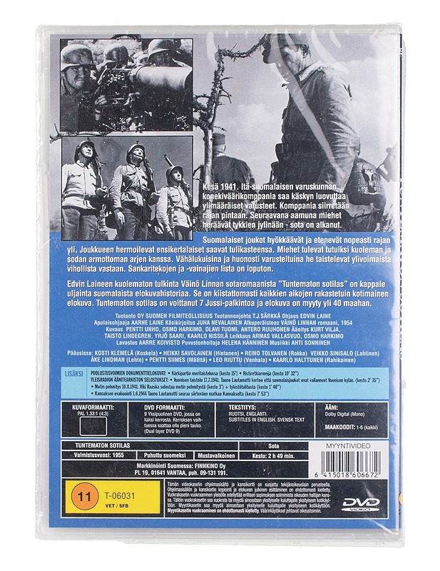 Tuntematon sotilas - DVD - DVD-elokuvat - 10105452944 - 1