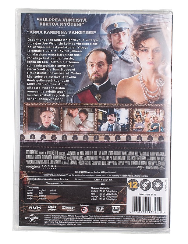 Anna Karenina - DVD - DVD-elokuvat - 10105452954 - 1