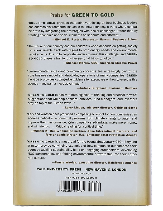 Green to Gold - Daniel C. Esty and Andrew S. Winston - Tietokirjat ja oppaat - 10105452959 - 1