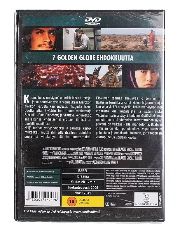 Babel - DVD - DVD-elokuvat - 10105452981 - 1