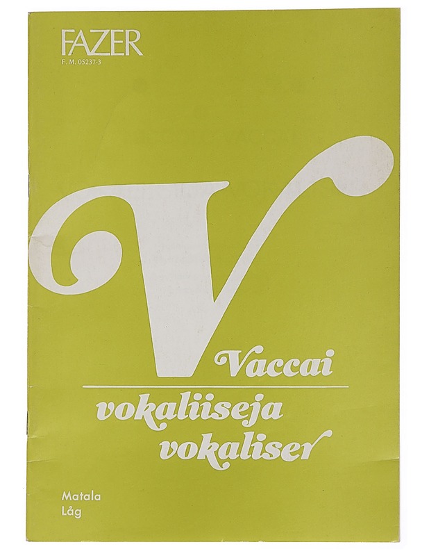 Vokaliiseja - Vaccai, Niccoló - Tietokirjat ja oppaat - 10105453001 - 0