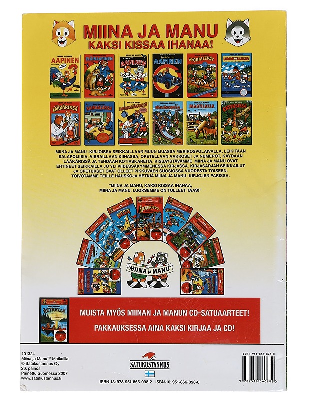 Miina ja Manu matkoilla - Teutori - Lastenkirjat - 10105453016 - 1