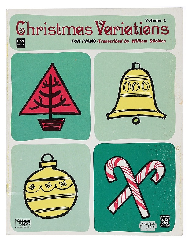 Christmas Variations for PIANO Volume 1 - William Stickles - Tietokirjat ja oppaat - 10105453032 - 0