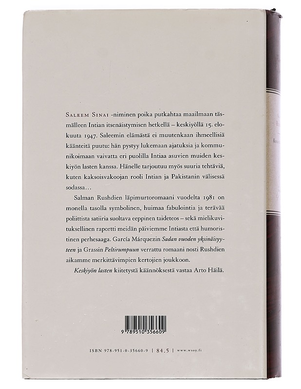 Keskiyön lapset - Rushdie, Salman - Historiakirjat - 10105453034 - 1