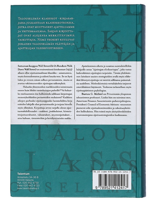 Sattuman kauppaa Wall Streetillä - Malkiel, Burton G. - Tietokirjat ja oppaat - 10105453041 - 1