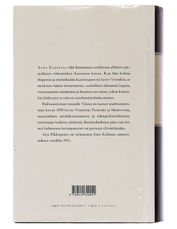 Anna Karenina - Tolstoi, Leo - Romaanit ja novellit - 10105453060 - 1