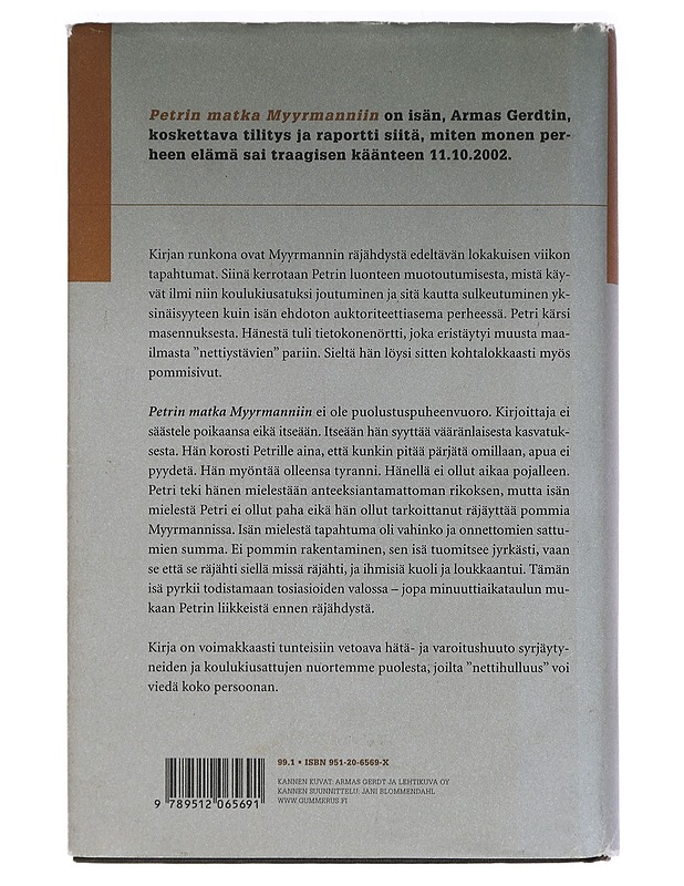 Petrin matka Myyrmanniin - Armas Gerdt - Elämäkerrat ja muistelmat - 10105453128 - 1
