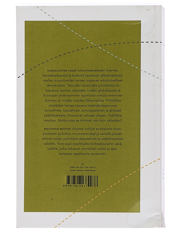 Politiikan muutos - Forsberg, Tuomas - Historiakirjat - 10105453196 - 1