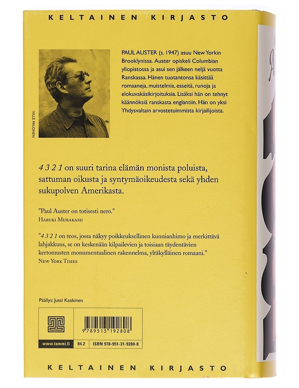 4 3 2 1 - Auster, Paul - Kaunokirjallisuus - 10105453211 - 1