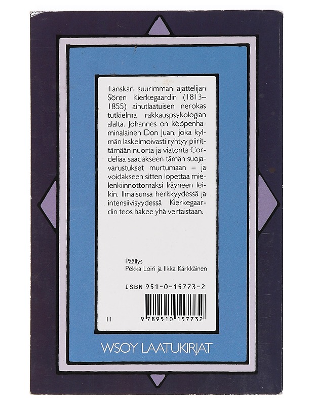 Viettelijän päiväkirja - Kierkegaardin, Søren - Romaanit ja novellit - 10105453213 - 1