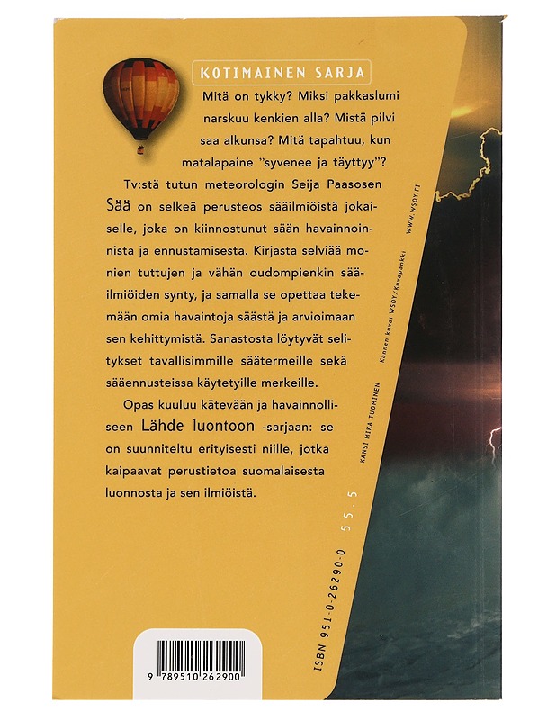 Sää - Paasonen, Seija - Harrastekirjat - 10105453218 - 1