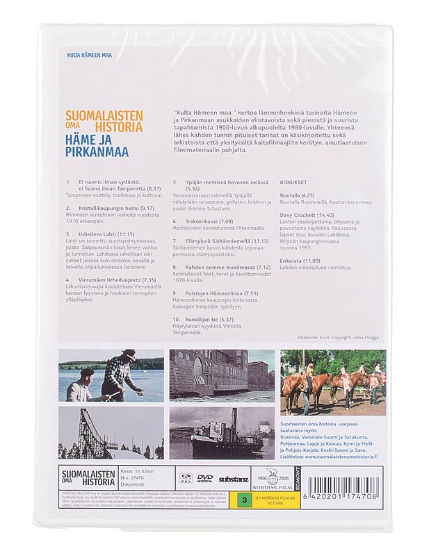 Suomalaisten oma historia: Häme ja Pirkanmaa, Kulta Hämeen Maa - DVD - DVD-elokuvat - 10105453227 - 1
