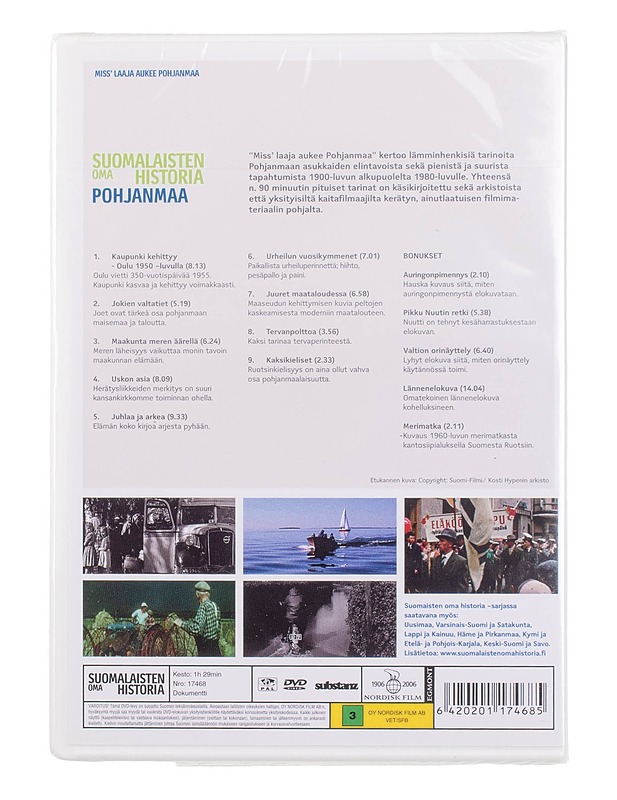 Suomalaisten oma historia: Pohjanmaa, Miss' Laaja Aukee Pohjanmaa - DVD - DVD-elokuvat - 10105453252 - 1