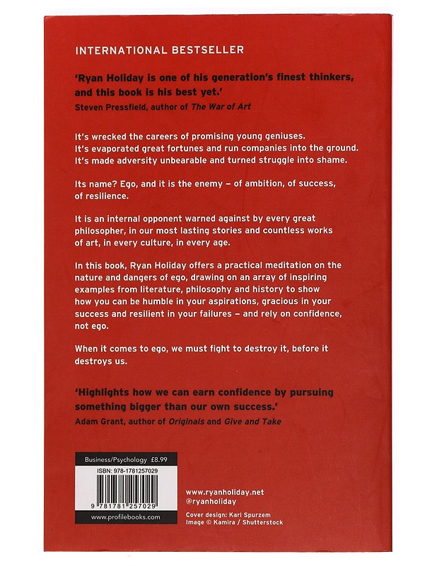 Ego is the enemy - Ryan Holiday - Tietokirjat ja oppaat - 10105453283 - 1