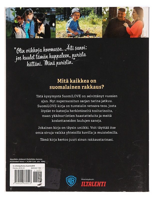 SuomiLOVE : kirja suuresta rakkaudesta - Palm, Santtu - Musiikki- ja elokuvakirjat - 10105453327 - 1