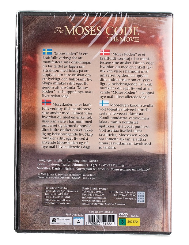 The Moses Code the Movie - DVD - DVD-elokuvat - 10105453332 - 1