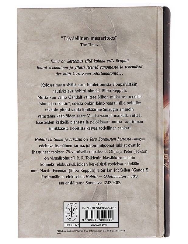 Hobitti, eli Sinne ja takaisin - Tolkien, J. R. R. - Fantasia- ja scifi - 10105453352 - 1
