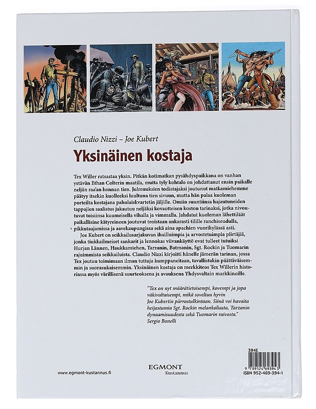 Yksinäinen kostaja - Nizzi, Claudio - Sarjakuvat - 10105453363 - 1