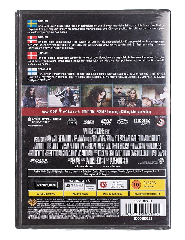 Orphan - DVD - DVD-elokuvat - 10105453474 - 1