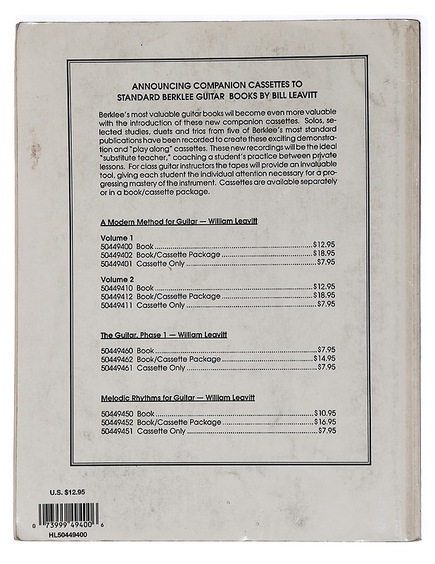 A modern method for guitar, volume 1 - William G. Leavitt - Tietokirjat ja oppaat - 10105453470 - 1