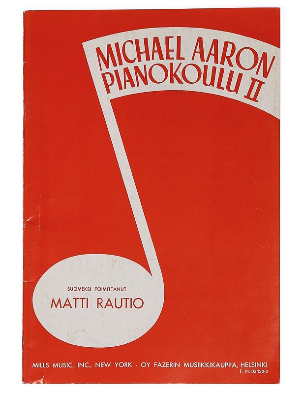 Michael Aaron pianokoulu II - Matti Rautio (toim.) - Musiikki- ja elokuvakirjat - 10105453521 - 0