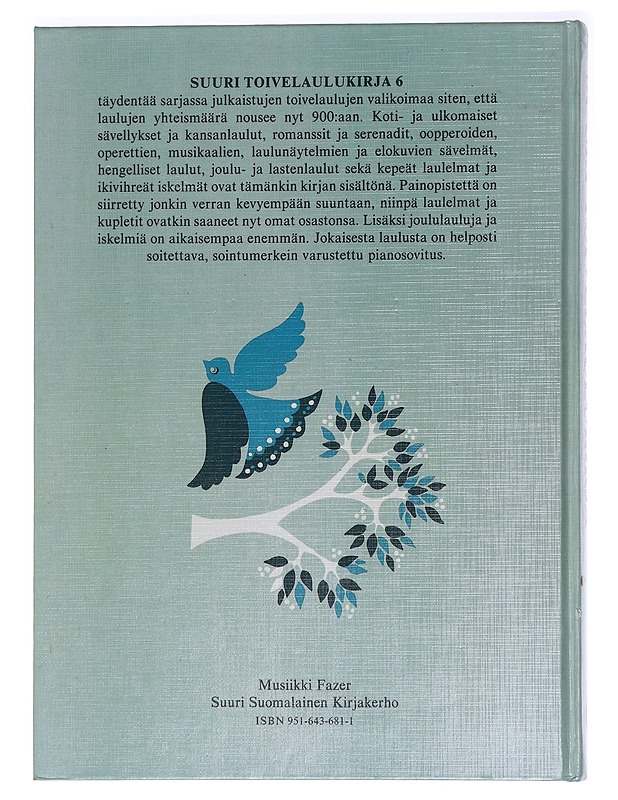 Suuri toivelaulukirja 6 - Vuoristo, Aapeli - Joulukirjat - 10105453523 - 1