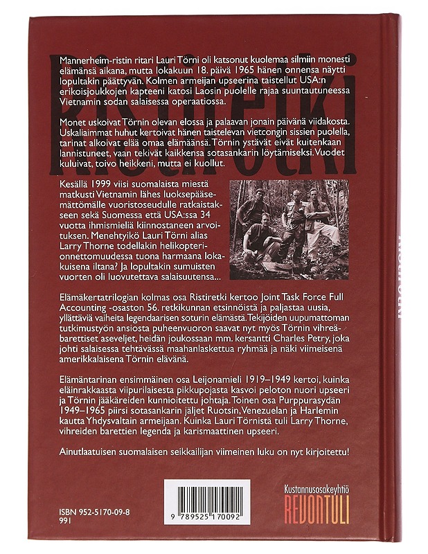 Ristiretki 1965-1999 - Kallonen, Kari - Elämäkerrat ja muistelmat - 10105453567 - 1